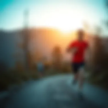 A serene setting for mental preparation, illustrating the mental aspect of long-distance running.