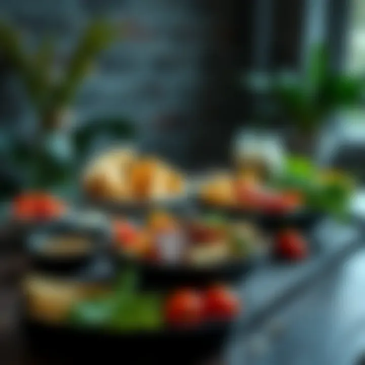 A nutritious meal spread, highlighting the importance of proper nutrition for athletes.