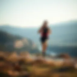 A runner on a scenic trail, embodying the essence of endurance and perseverance.