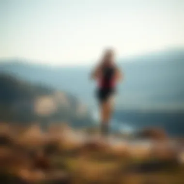 A runner on a scenic trail, embodying the essence of endurance and perseverance.