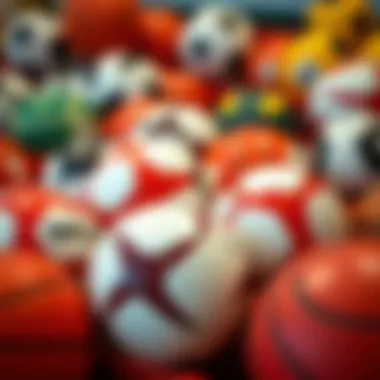 Diverse Options of Original Balls in the Market A vibrant display of various original balls showcasing market options.