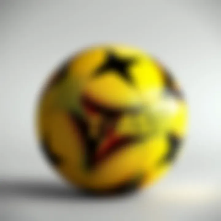 Representation of football culture and the significance of the World Cup ball.