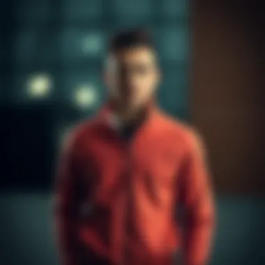 Stylish zip-up fleece showcasing modern design