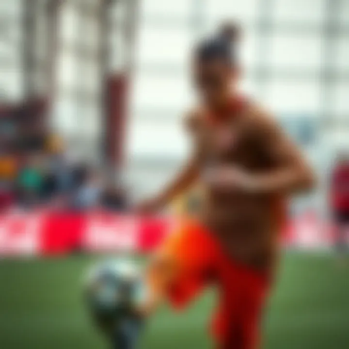 Athlete in action wearing Zoom Mercurial Vapor 15 Elite during a sport event.